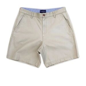 Coastal Cotton Men's Khaki Flat Front Shorts